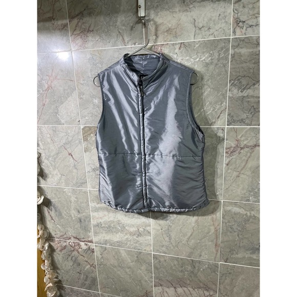 GAP Jackets & Blazers - Gap silver vest size M womens NWOT